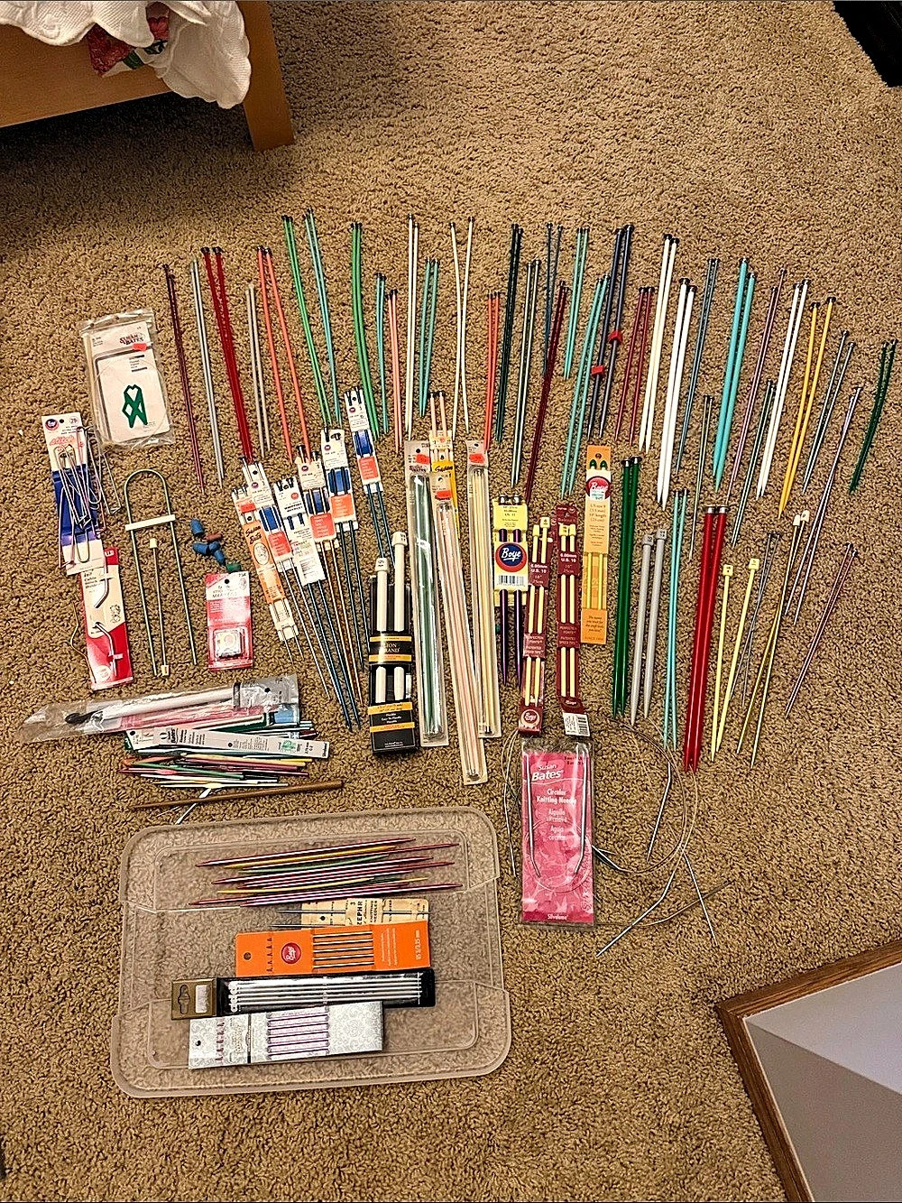 Assorted Knitting & Crochet Multicolor Supplies- 140+ Pieces